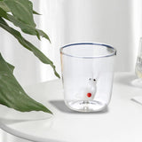 Maxbell Glass Coffee Mug Drinkware Espresso Cups Milk Mug for Coffee Style B
