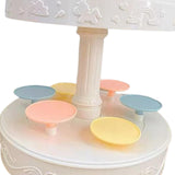 Maxbell dessert Stand 2 Tier Ornaments Multifunctional with Music for Home Birthday