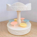 Maxbell dessert Stand 2 Tier Ornaments Multifunctional with Music for Home Birthday