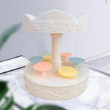Maxbell dessert Stand 2 Tier Ornaments Multifunctional with Music for Home Birthday