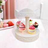 Maxbell dessert Stand 2 Tier Ornaments Multifunctional with Music for Home Birthday
