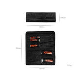 Maxbell Chef Roll Bag Reusable 5 Pockets Waterproof Black for Picnic Travel Camping