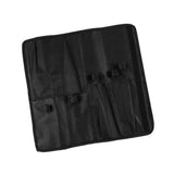 Maxbell Chef Roll Bag Reusable 5 Pockets Waterproof Black for Picnic Travel Camping