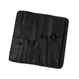 Maxbell Chef Roll Bag Reusable 5 Pockets Waterproof Black for Picnic Travel Camping
