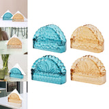 Maxbell Facial Napkin Box Cover Ornament Multifunction for Restaurant Desktop Office Droplet shape blue