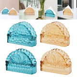 Maxbell Facial Napkin Box Cover Ornament Multifunction for Restaurant Desktop Office Droplet shape blue