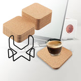 Maxbell Mug Coasters with Holder Wooden Mug Mats Reusable for Home square