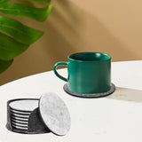 Maxbell Modern Decorative Felt Drink Coasters Set Gifts for Living Room Kitchen