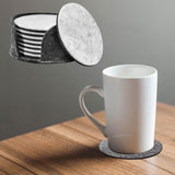 Maxbell Modern Decorative Felt Drink Coasters Set Gifts for Living Room Kitchen