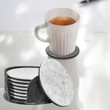 Maxbell Modern Decorative Felt Drink Coasters Set Gifts for Living Room Kitchen