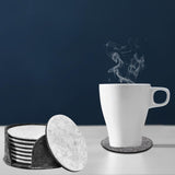 Maxbell Modern Decorative Felt Drink Coasters Set Gifts for Living Room Kitchen