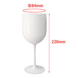 Maxbell Novelty Drinking Glasses Stemmed Glasses Goblet for Kitchen Restaurant Decor 84mm