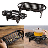Maxbell Iron Teapot Warmer stand Both Side Handle Sturdy Practical Coaster Style A