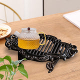 Maxbell Iron Teapot Warmer stand Both Side Handle Sturdy Practical Coaster Style B