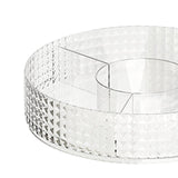 Maxbell Countertop Turntable 10inches Cosmetic Storage Box Snacks Container Accessory Transparent