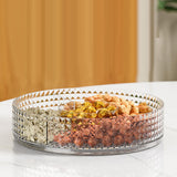 Maxbell Countertop Turntable 10inches Cosmetic Storage Box Snacks Container Accessory Transparent