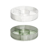 Maxbell Countertop Turntable 10inches Cosmetic Storage Box Snacks Container Accessory Transparent