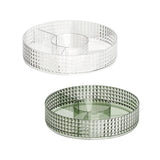 Maxbell Countertop Turntable 10inches Cosmetic Storage Box Snacks Container Accessory Transparent