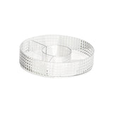 Maxbell Countertop Turntable 10inches Cosmetic Storage Box Snacks Container Accessory Transparent