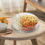 Maxbell Countertop Turntable 10inches Cosmetic Storage Box Snacks Container Accessory Transparent