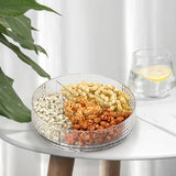 Maxbell Countertop Turntable 10inches Cosmetic Storage Box Snacks Container Accessory Transparent