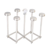Maxbell Cups Drying Rack Stand Coffee Cup Holder for Tabletop Kitchen Restaurant 6 Cups