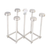 Maxbell Cups Drying Rack Stand Coffee Cup Holder for Tabletop Kitchen Restaurant 6 Cups
