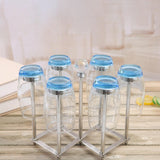 Maxbell Cups Drying Rack Stand Coffee Cup Holder for Tabletop Kitchen Restaurant 6 Cups