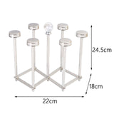 Maxbell Cups Drying Rack Stand Coffee Cup Holder for Tabletop Kitchen Restaurant 6 Cups