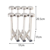 Maxbell Cups Drying Rack Stand Coffee Cup Holder for Tabletop Kitchen Restaurant 8 Cups