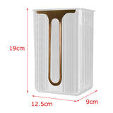 Maxbell Tissue Holder Case Decoration Multipurpose Dustproof for Hotel Home Bathroom White