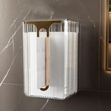 Maxbell Tissue Holder Case Decoration Multipurpose Dustproof for Hotel Home Bathroom White