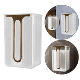 Maxbell Tissue Holder Case Decoration Multipurpose Dustproof for Hotel Home Bathroom White