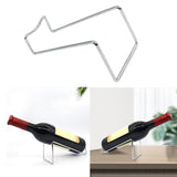 Maxbell Bottle Holder Display Shelf Storage Rack Bottle Display for Kitchen Argent