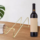 Maxbell Bottle Holder Display Shelf Storage Rack Bottle Display for Kitchen Aureate