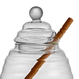 Maxbell Honey Pot with Dipper and Lid Kitchen Tools Honey Jar for food Large