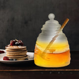 Maxbell Honey Pot with Dipper and Lid Kitchen Tools Honey Jar for food Large