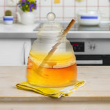 Maxbell Honey Pot with Dipper and Lid Kitchen Tools Honey Jar for food Large