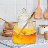 Maxbell Honey Pot with Dipper and Lid Kitchen Tools Honey Jar for food Large