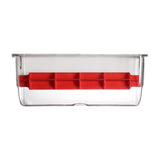Maxbell Tissue Roll Holder Napkin Paper Storage Shelf Organizing Holders for Kitchen red