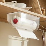 Maxbell Tissue Roll Holder Napkin Paper Storage Shelf Organizing Holders for Kitchen red