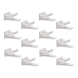 Maxbell 12x Hat Organizer Organizer No Drilling Hat Hooks for Wall Mount for Bedroom white