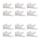 Maxbell 12x Hat Organizer Organizer No Drilling Hat Hooks for Wall Mount for Bedroom white