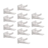 Maxbell 12x Hat Organizer Organizer No Drilling Hat Hooks for Wall Mount for Bedroom white