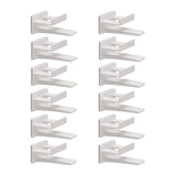 Maxbell 12x Hat Organizer Organizer No Drilling Hat Hooks for Wall Mount for Bedroom white