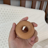 Maxbell Donut Shape Wooden Bag Clip Clamp Compact for Household Home Beech Wood