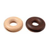 Maxbell Donut Shape Wooden Bag Clip Clamp Compact for Household Home Beech Wood