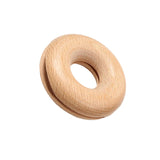 Maxbell Donut Shape Wooden Bag Clip Clamp Compact for Household Home Beech Wood