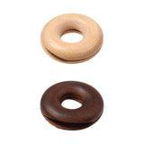 Maxbell Donut Shape Wooden Bag Clip Clamp Compact for Household Home Beech Wood