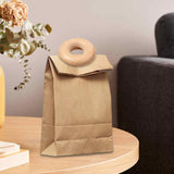 Maxbell Donut Shape Wooden Bag Clip Clamp Compact for Household Home Beech Wood